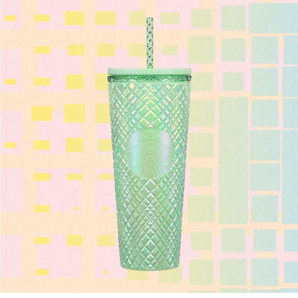 Starbucks 2024 The Light Green Jeweled Cold Cup 24 oz